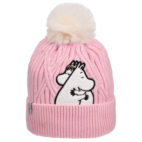 Nordic Buddies北歐好麻吉 Moomintroll + Snorkmaiden Winter Beanie Kids - Pink（兒童毛帽）愛的抱抱