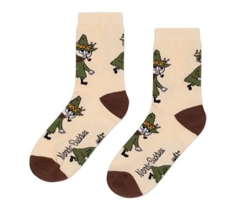 Nordic Buddies北歐好麻吉 Snufkin Adventure Women's Socks - Beige（中筒女襪）阿金大冒險