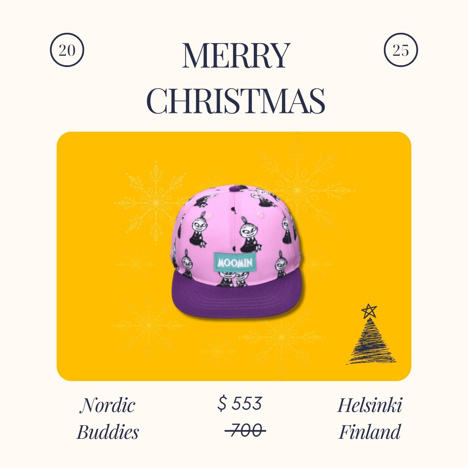 Nordic Buddies 北歐好麻吉 兒童棒球帽 小不點心情好