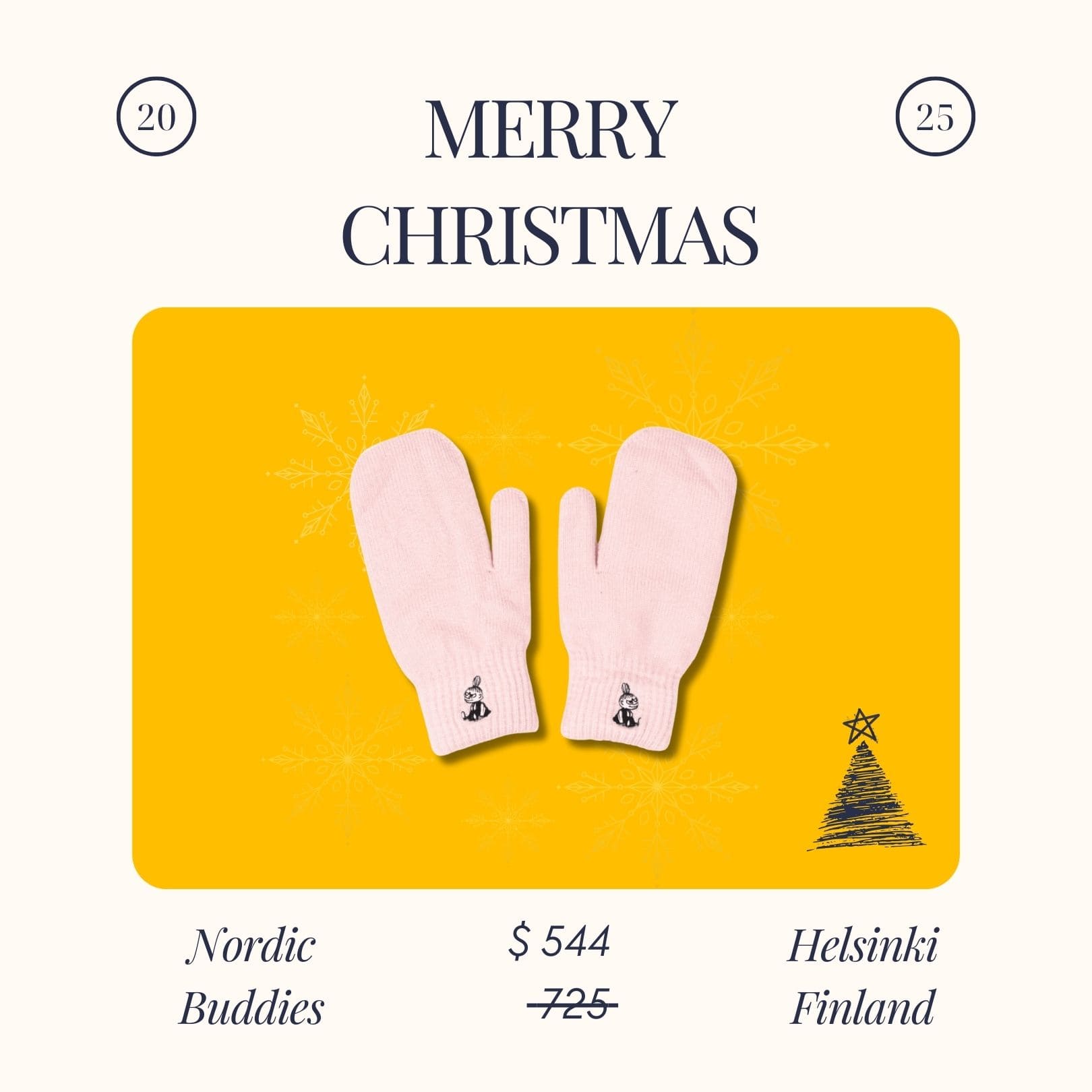 Nordic Buddies 北歐好麻吉 呼嚕嚕巴掌手套 別惹小不點 淡粉