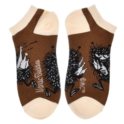 Stinky's Getaway Men Ankle Socks - Brown（踝襪男襪）阿丁大盜