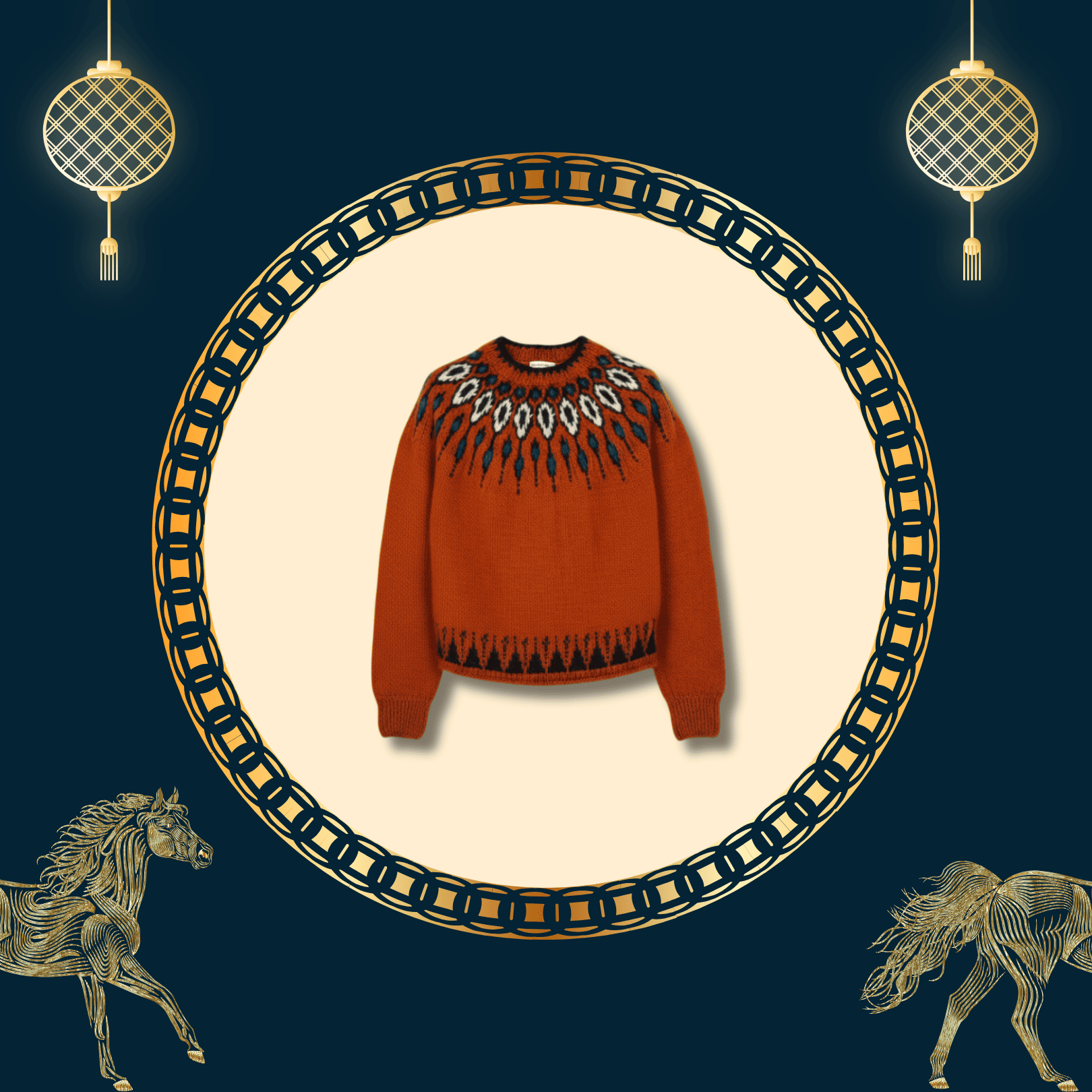 2026 Lunar New Year Select 馬躍新春促銷選品 15 People Tree Japan 手工針織費爾島毛衣 光之編