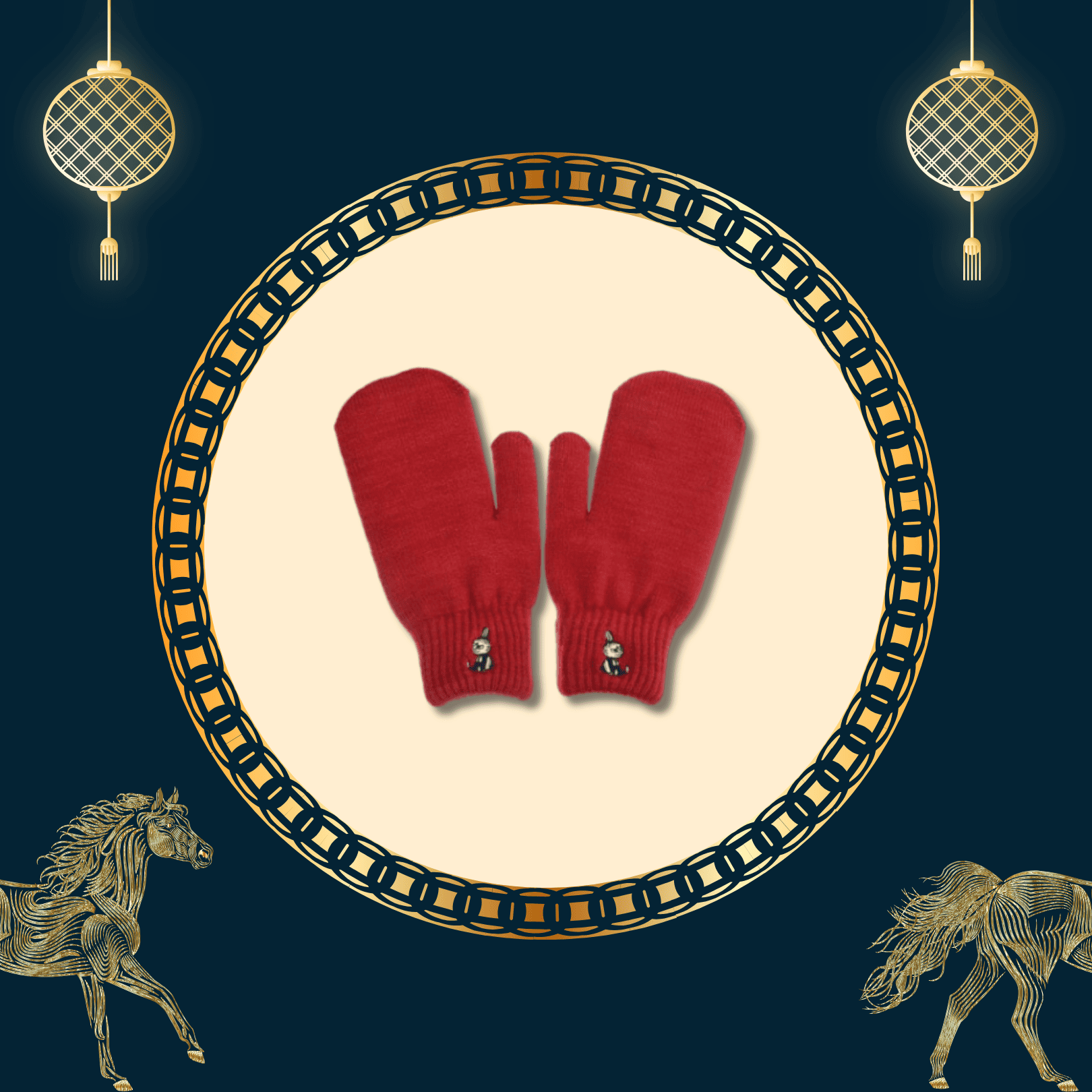 2026 Lunar New Year Select 馬躍新春促銷選品 17 Nordic Buddies 呼嚕嚕巴掌手套 別惹小不點 紅