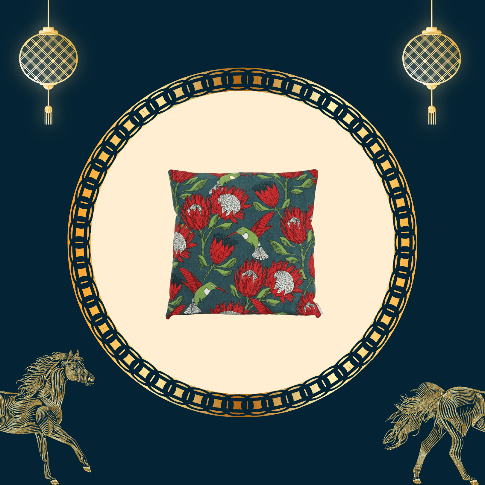 2026 Lunar New Year Select 馬躍新春促銷選品 8 aLoveSupreme 非趣抱枕套 帝王花紅