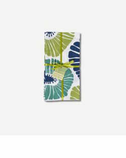 Balizen Green & Blue Retro Flower Napkins set of 4 復古花印環保餐巾　獼猴桃