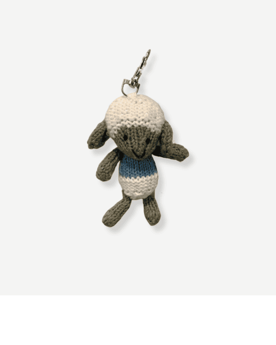 Gogo Olive Animal Key Rings 暖心小萌伴 辛巴威手織動物玩偶吊飾鑰匙圈 Sheep (Hwai) 綿羊懷寶