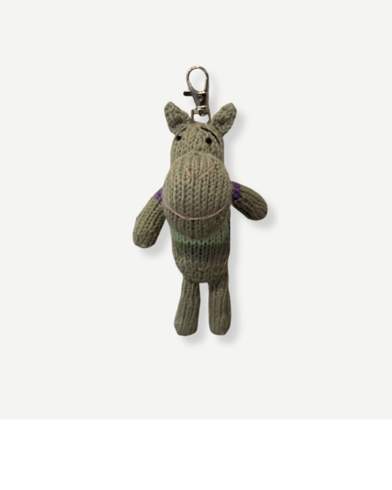 Gogo Olive Animal Key Rings 暖心小萌伴 辛巴威手織動物玩偶吊飾鑰匙圈 99 Hippo (Mvuu) 河馬姆烏