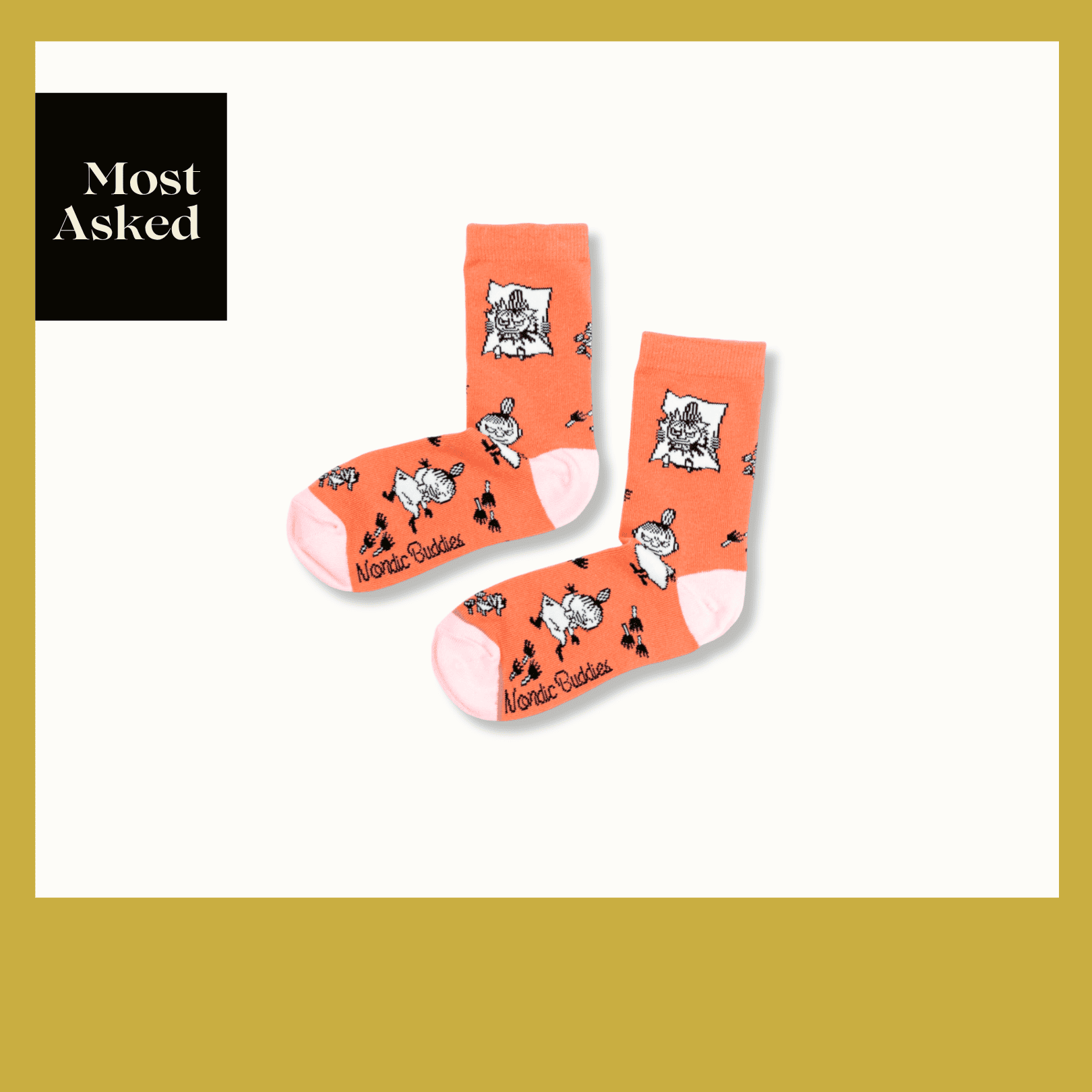 Little My Happiness Ladies Socks - Red（中筒女襪）瘋癲小不點