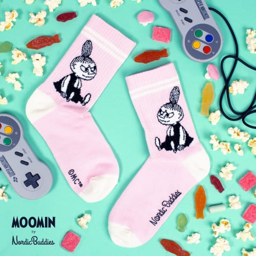 Little My Retro Ladies Socks - Pink（中筒女襪）別惹小不點