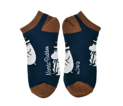 Moominpappa Wondering Men Ankle Socks - Navy（踝襪男襪）嚕米爸兜風去