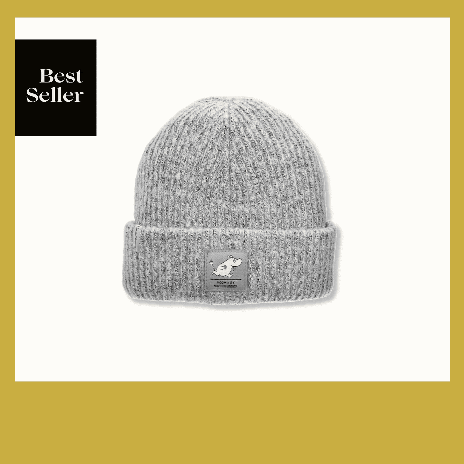 Moomintroll Winter Hat Beanie Adult - Grey（針織毛帽）奔跑吧嚕嚕米