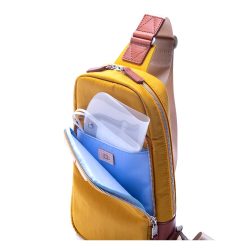 ALBAPIE認證豐岡包 MASK+防潑水抗菌機能斜背包 芥末黃