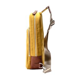 ALBAPIE認證豐岡包 MASK+防潑水抗菌機能斜背包 芥末黃