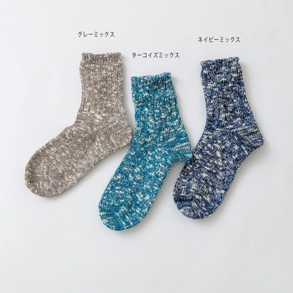 SOUKI【RE LOOP】SLUB MIX 精梳棉節紗透氣襪 4 - Aporia Agathon