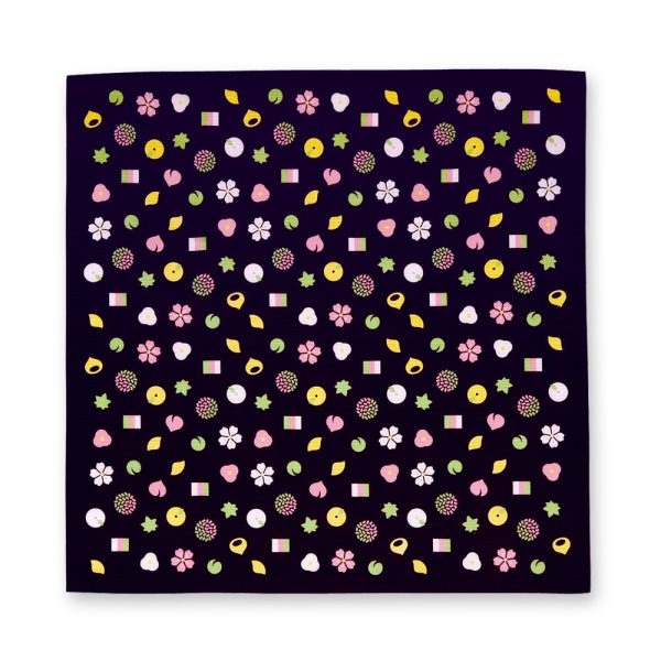 MIYAMOTO 宮本手巾 和感風呂敷 Furoshiki 70 x 70 cm - 和菓子盛 Japanese Confectionery
