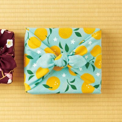 宮本風呂敷 MIYAMOTO Furoshiki 70 x 70 cm - 甜柚 Pomelo 3