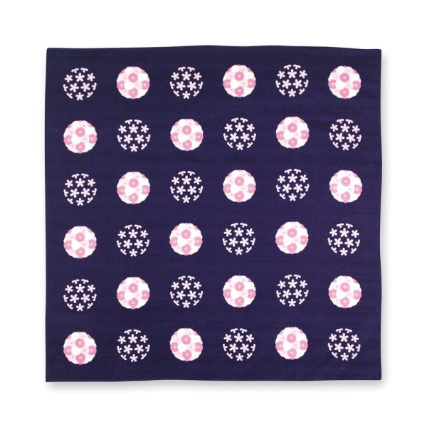 MIYAMOTO 宮本手巾 和感風呂敷 Furoshiki 70 x 70 cm - 櫻玉 Cherry Blossom