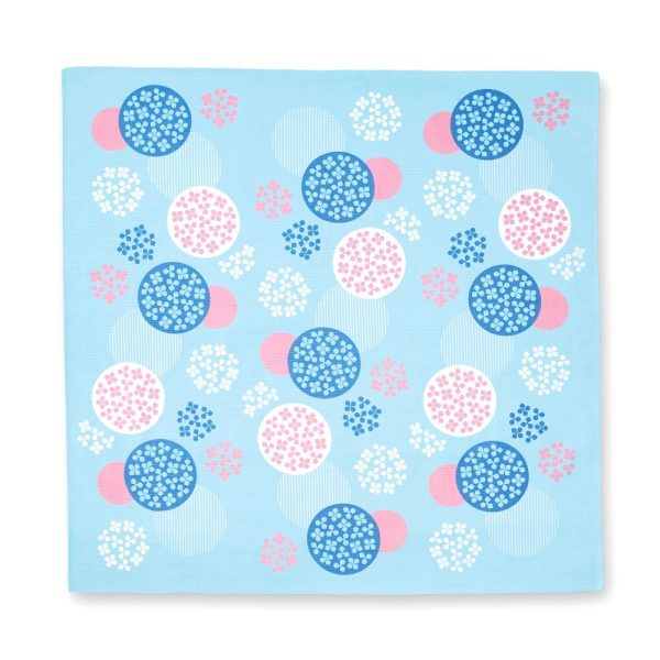 MIYAMOTO 宮本手巾 和感風呂敷 Furoshiki 70 x 70 cm - 紫陽盛 Hydrangea